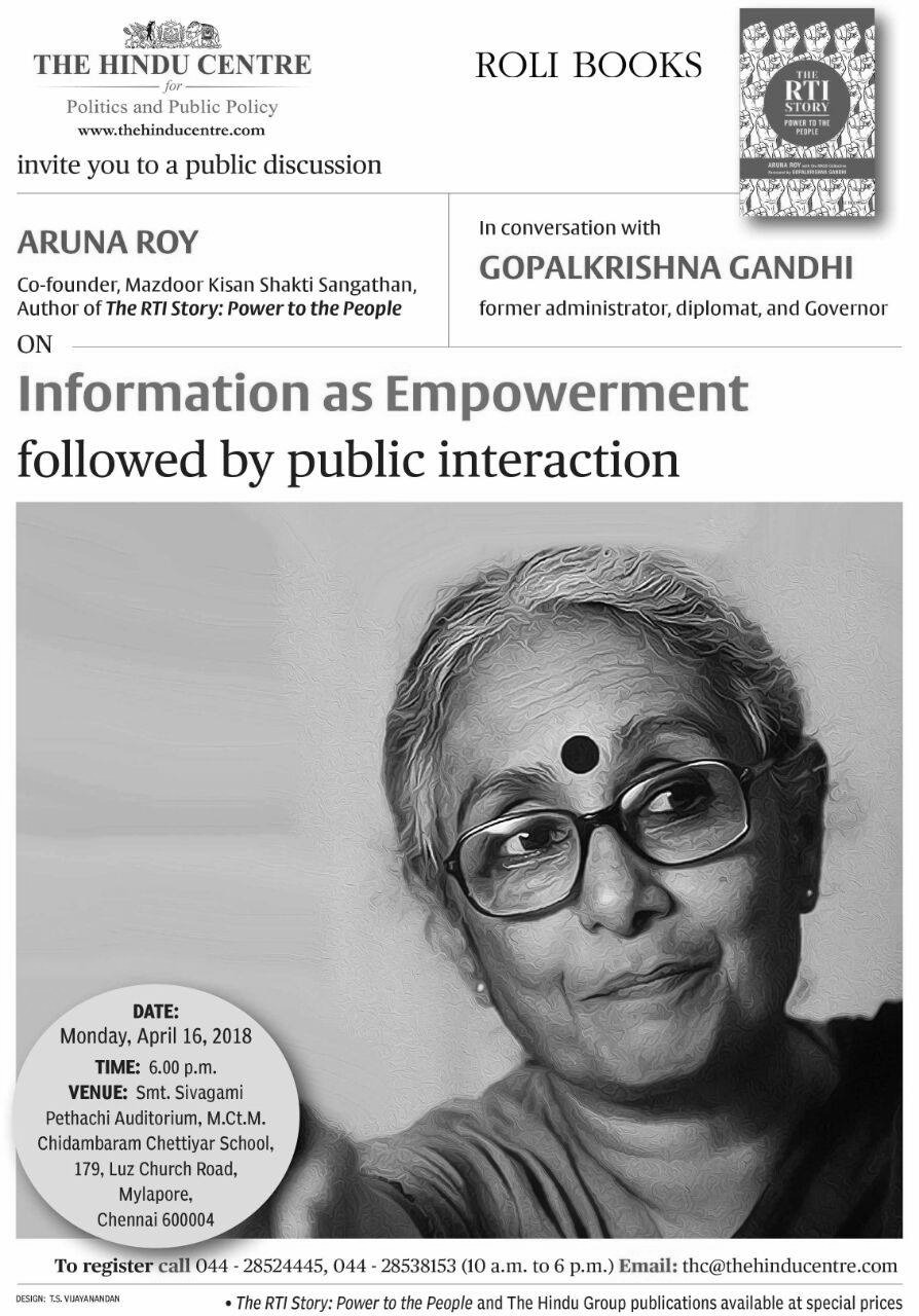 Information as Empowerment – Aruna Roy talk