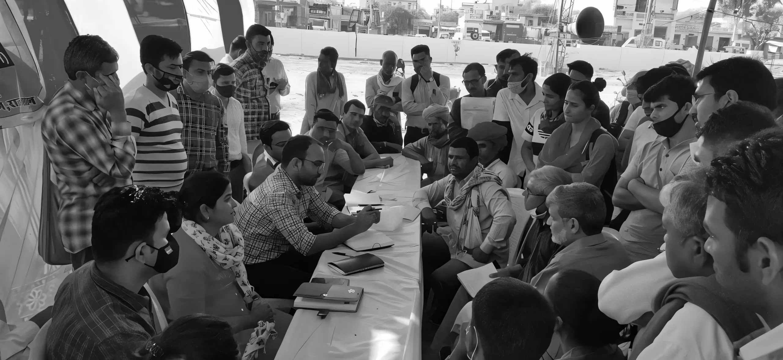 Jansunwai public hearing gathering